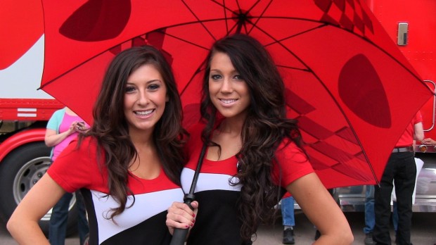 Ducati not only brought their motorcycles but also their paddock girls to the 2012 PPIHC
