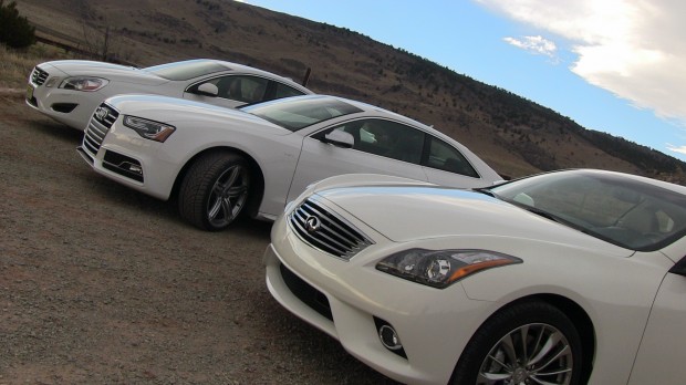 2013 Infiniti G37 vs Audi S5 vs Volvo S60 0-60 MPH Mile High Mashup Review