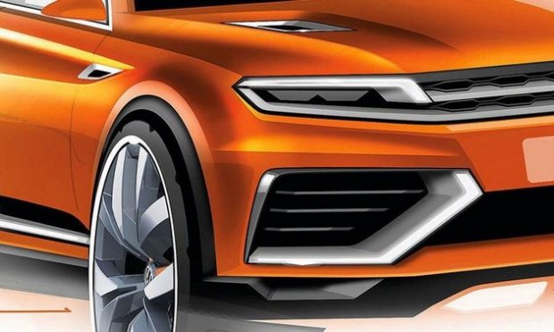 vw crossblue coupe concept hybrid plugin style