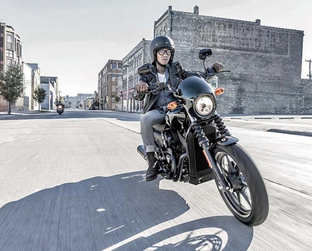 A rider takes to the street on the new Harley-Davidson Street™ 750