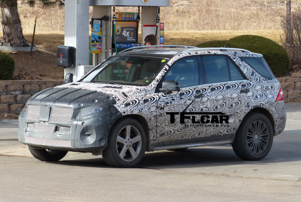 New 2015 Mercedes-Benz ML spied High Altitude Testing in the Wild