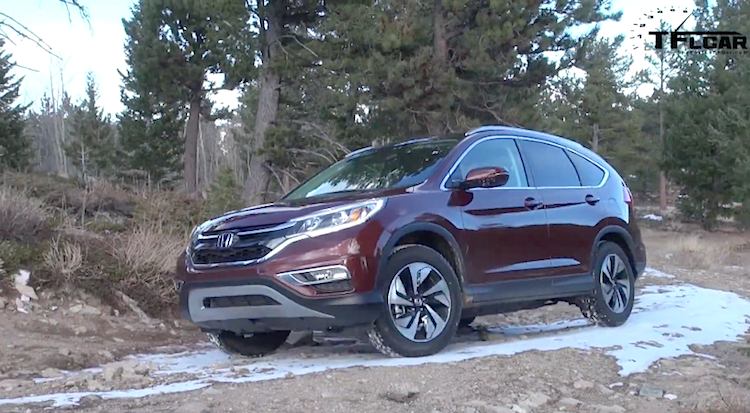 Honda crv in snow and ice