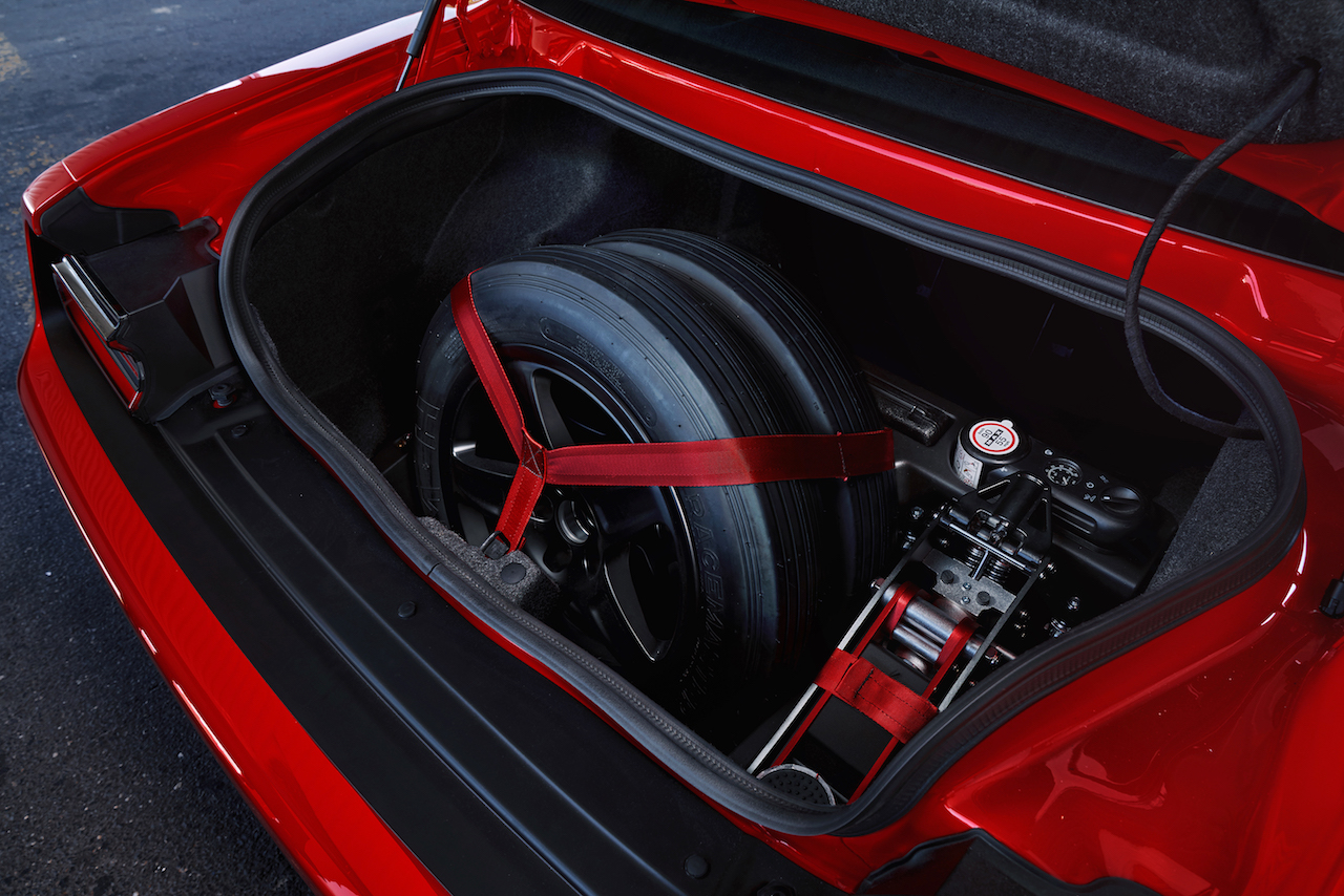 2018 Dodge Challenger SRT Demon Drag Kit features a Demon Track Pack System that fits into the