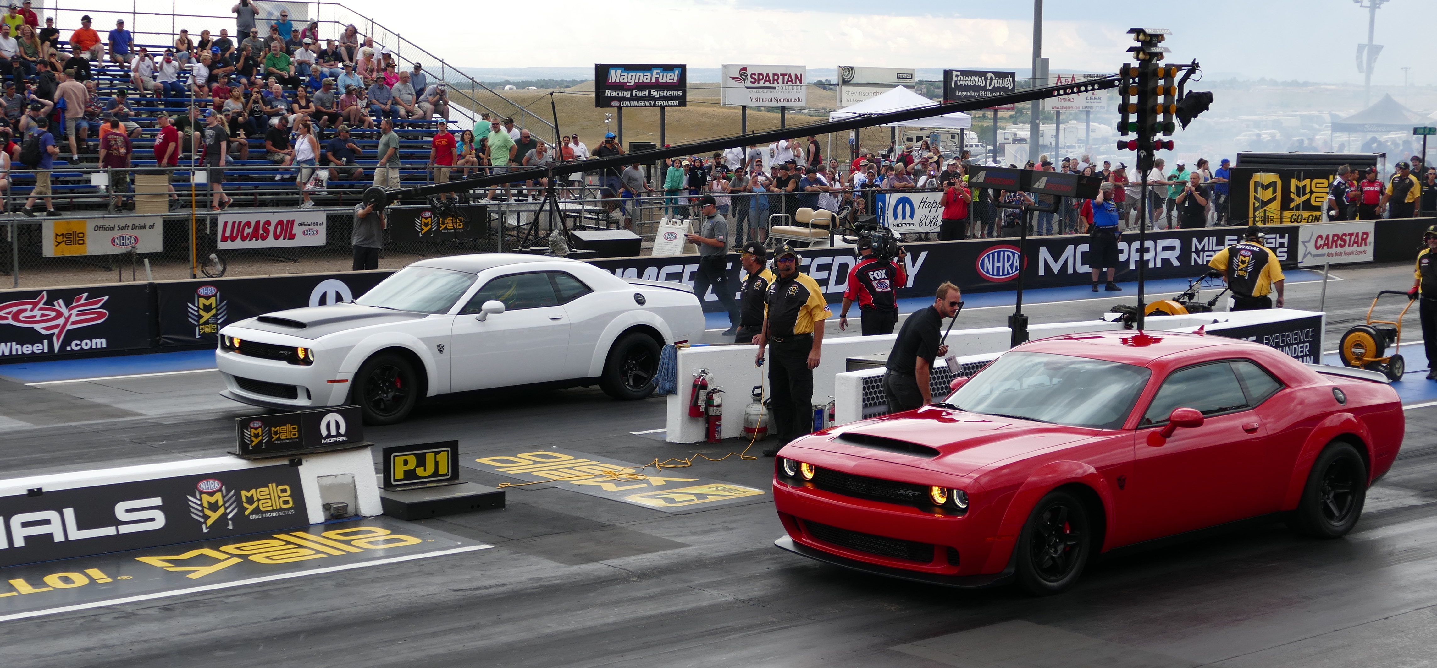 Two Dodge Demon's Duel at MOPAR Mile High Nationals The Fast Lane Car