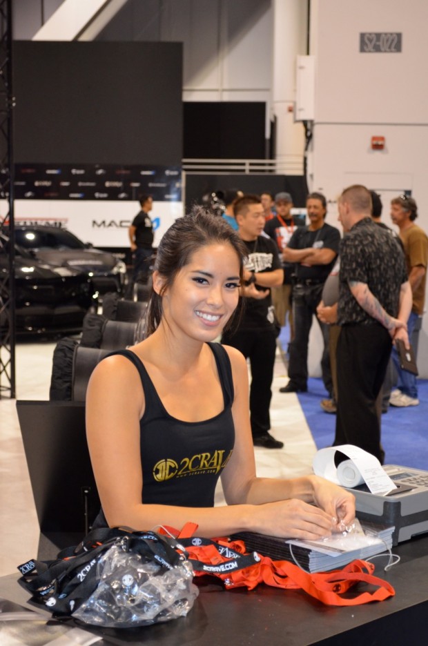SEMA 2012 Day three girls cars 2Crave