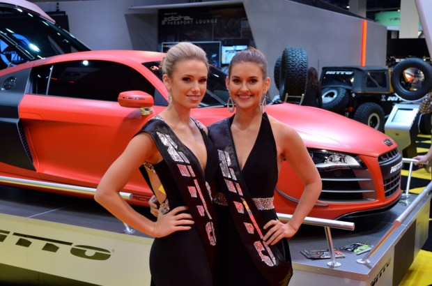 SEMA 2012 Day three girls cars nitto