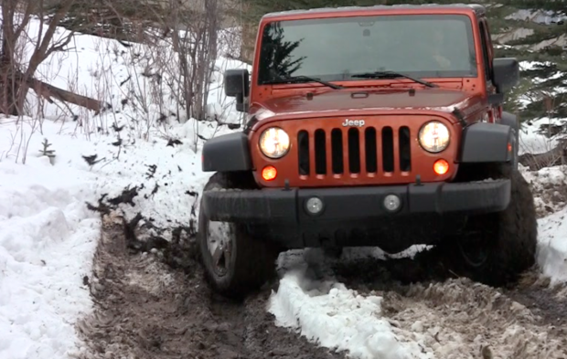 The Jeep Wrangler gets to frolic in the snow