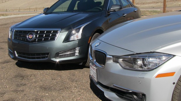 Cadillac ATS 2.0T vs BMW 335i Mashup 0-60 MPH Performance Test