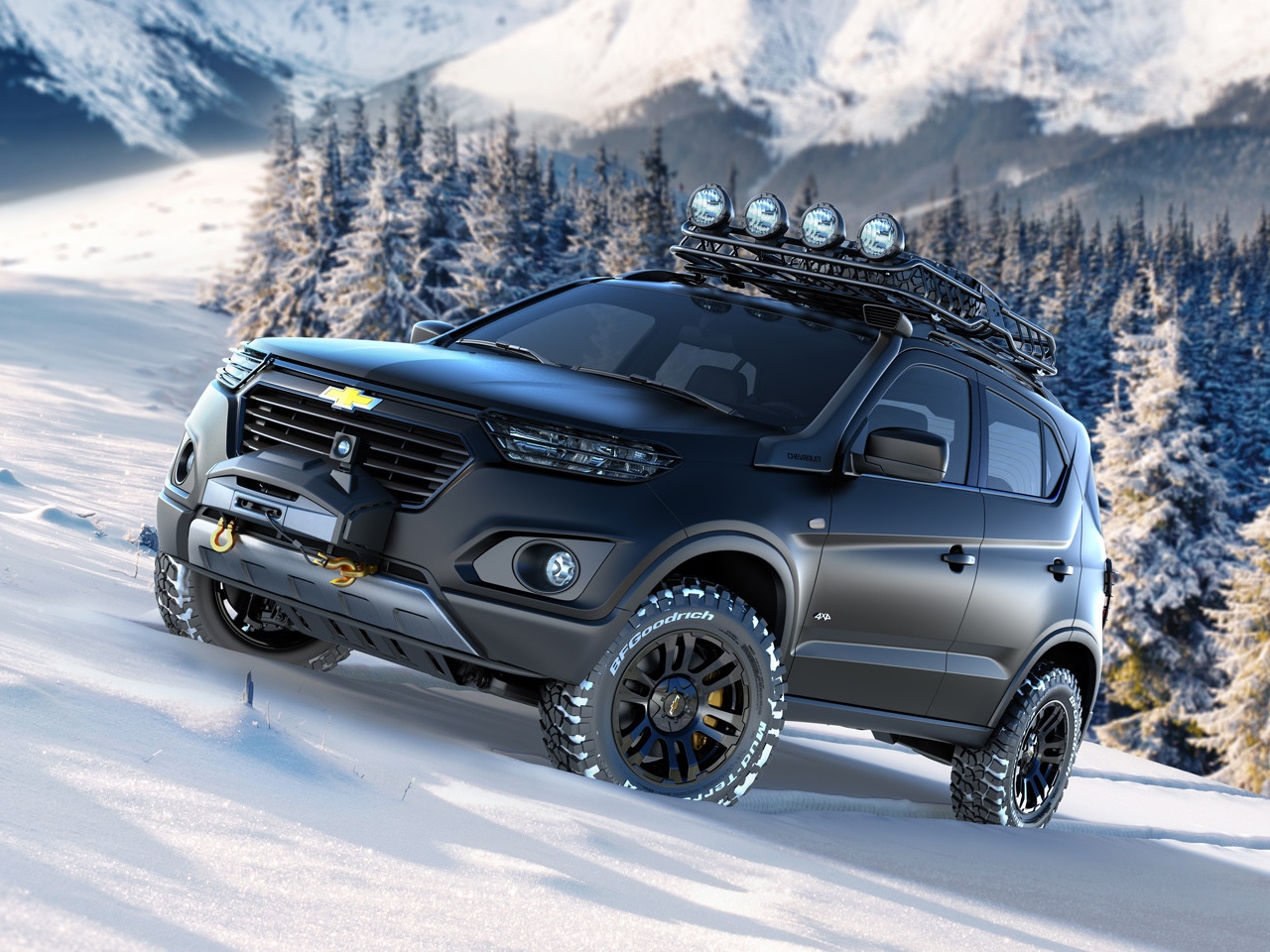 Macho Chevrolet Niva Concept to debut at the 2014 Moscow ... Macho Chevrolet Niva Concept to debut at the 2014 Moscow ...