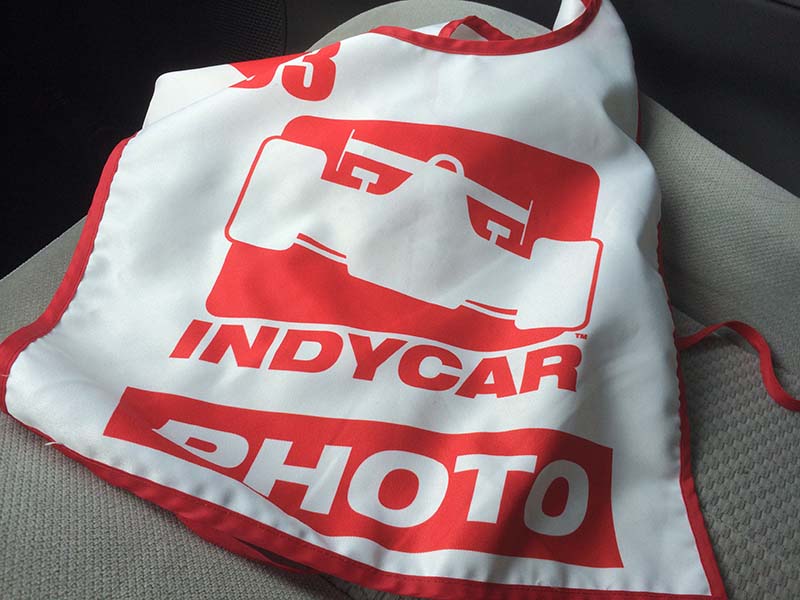IndyCar Vest allowing over-the-wall access.