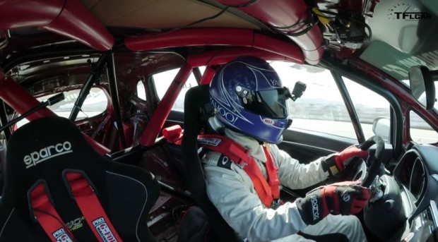 Alex Lloyd in the Honda Racing HPD Fit