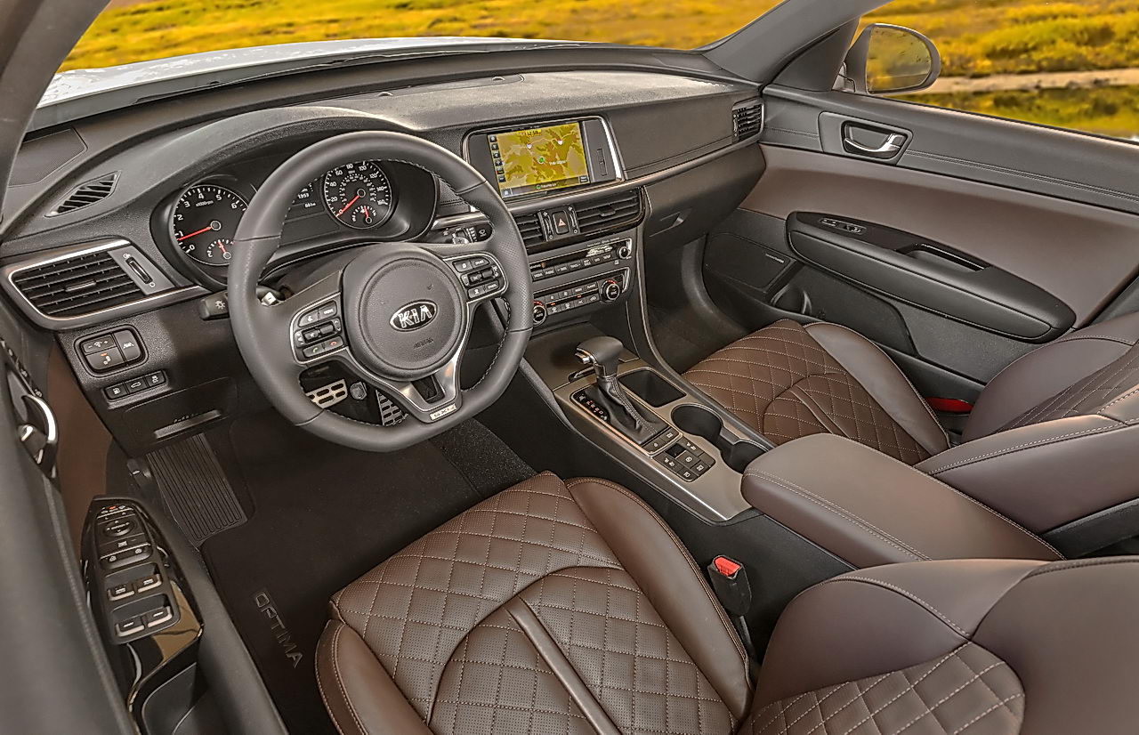 Kia Optima: Interior overview Kia Optima: Interior overview