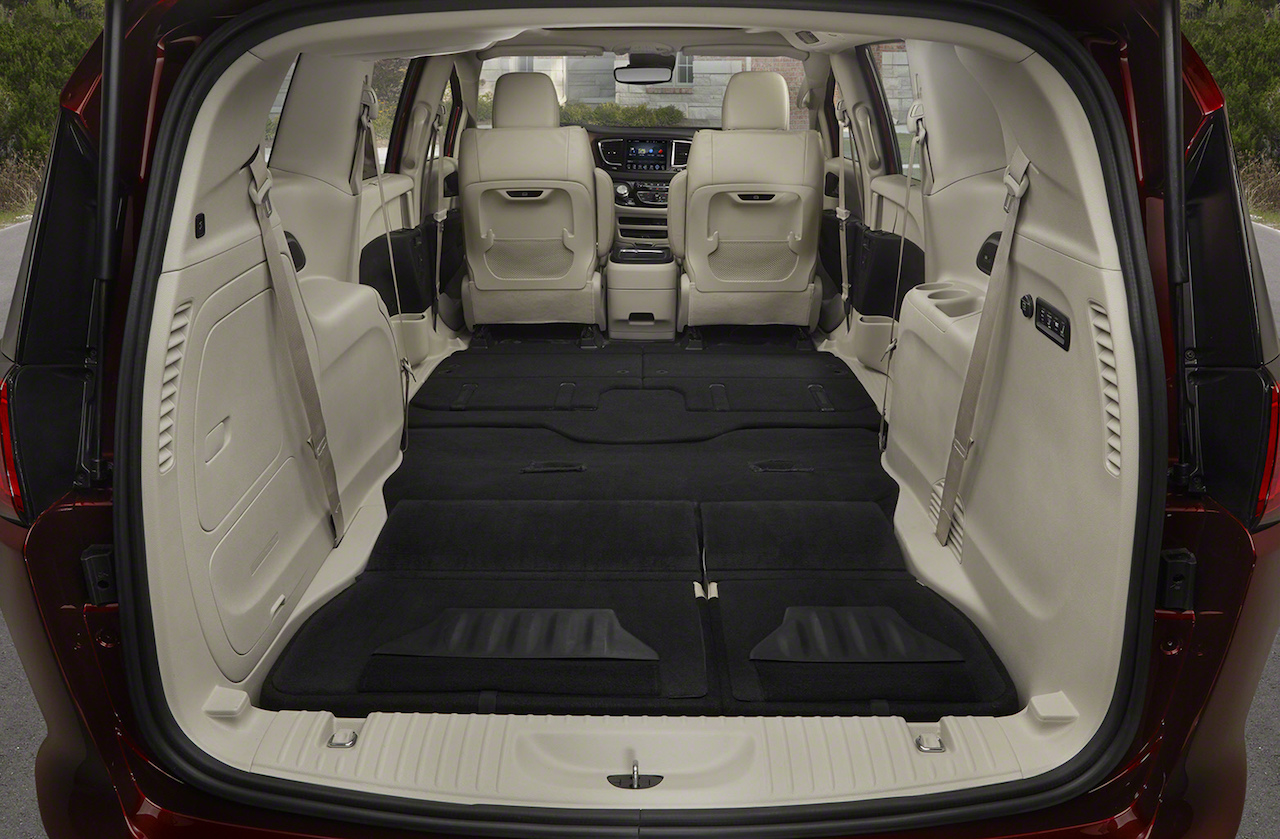 2017 Chrysler Pacifica Gas And Hybrid Models In Detroit The Fast 2017 Chrysler Pacifica Cargo Area
