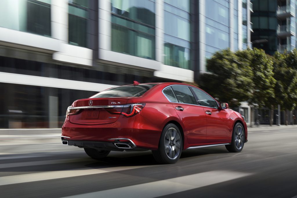 2018 Acura RLX brilliant red metallic