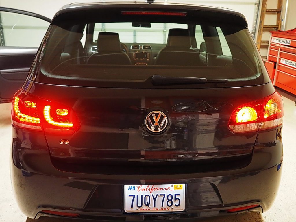 2012 VW Golf R European LED vs U.S. taillights