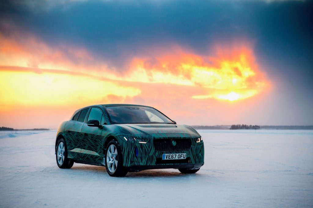 Jaguar I-PACE winter testing