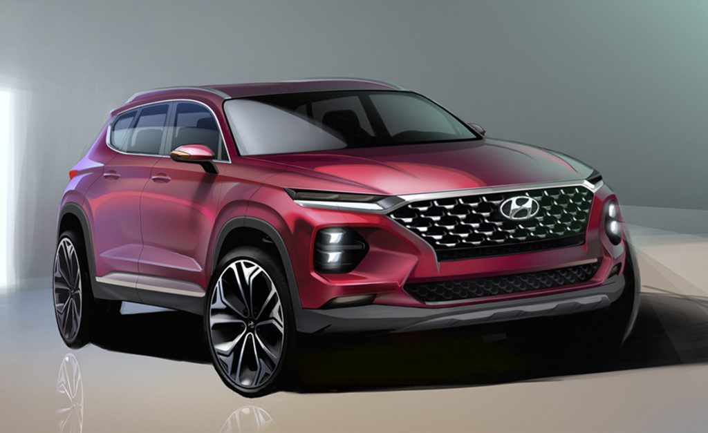 2018 Hyundai Santa Fe Rendering and Kona Super Bowl ad