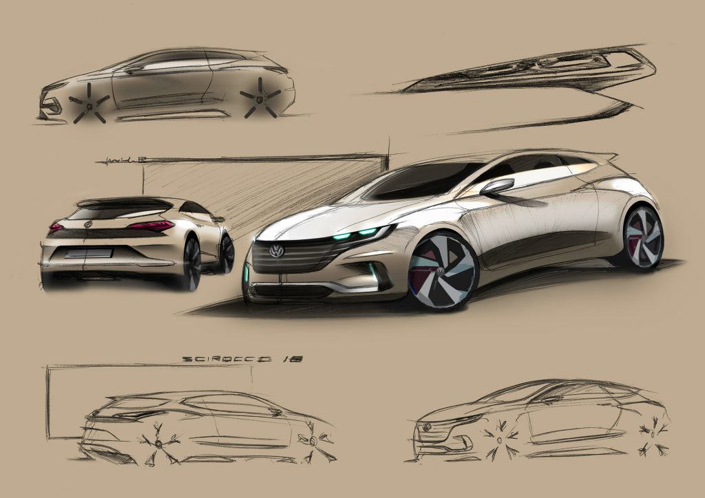VW Scirocco rendering