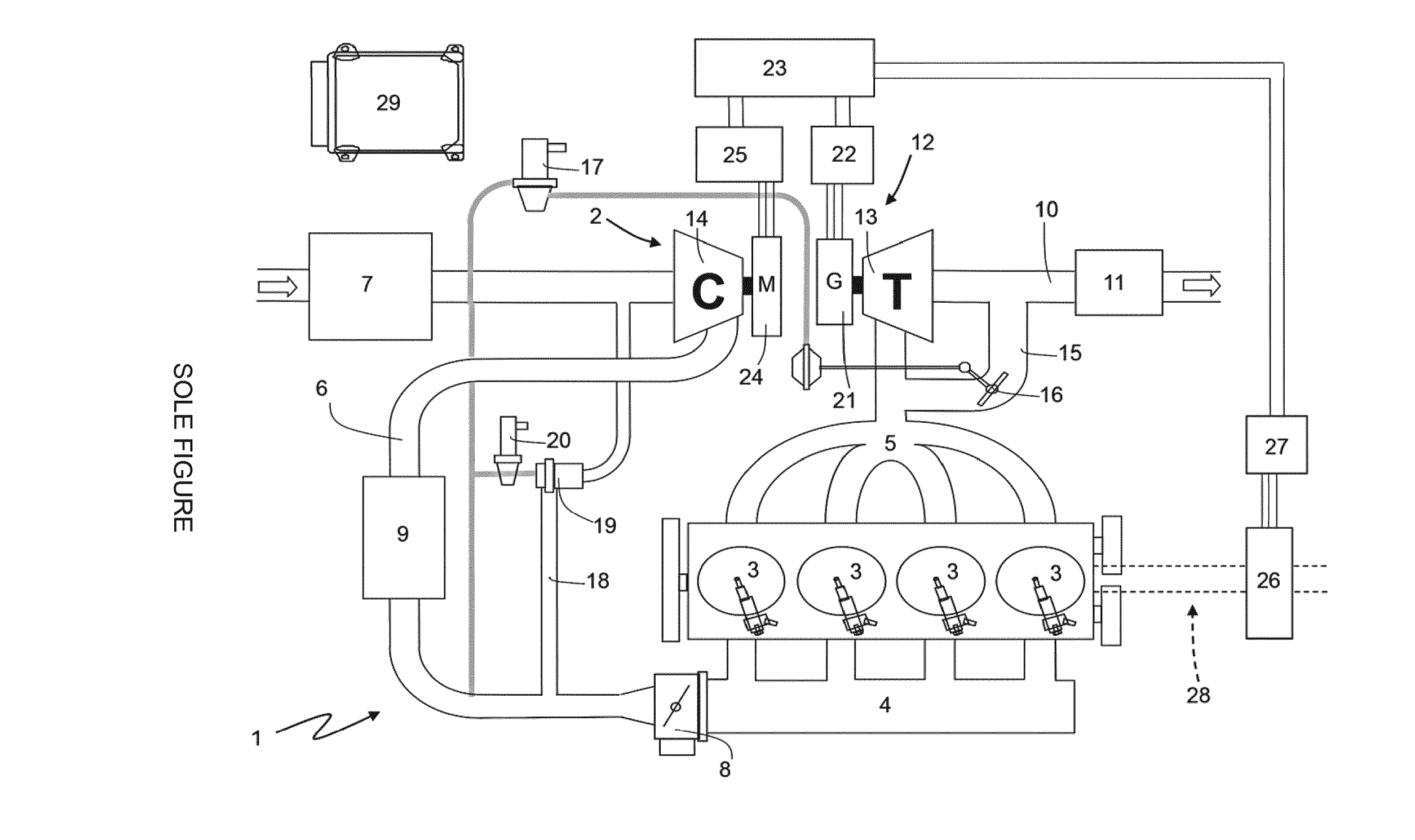 Ferrari's Electric Turbo Four-Cylinder Patent Application May Be the