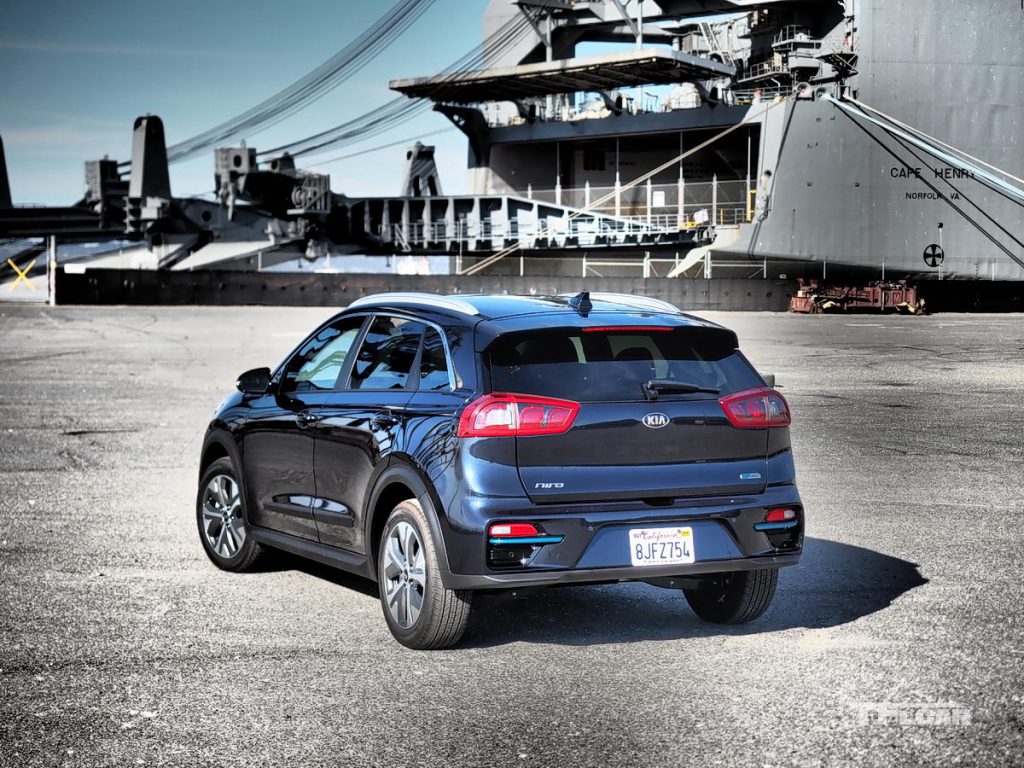 2019 Kia Niro EV parked in San Francisco shipyard