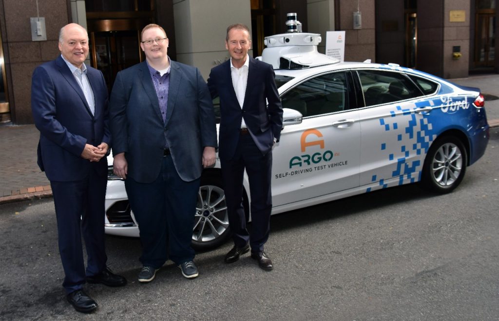 Ford and Volkswagen team up on autonomous driving development