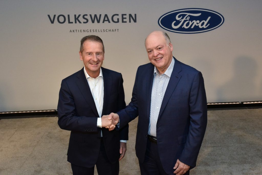 Ford and Volkswagen team up on autonomous driving development