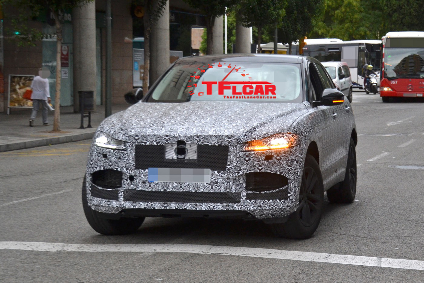 Spied Facelifted 2021 Jaguar F Pace Caught Testing In Spain