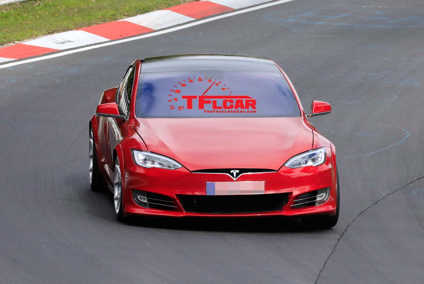 Spied This Tesla Model S Prototype Is Packing New Plaid