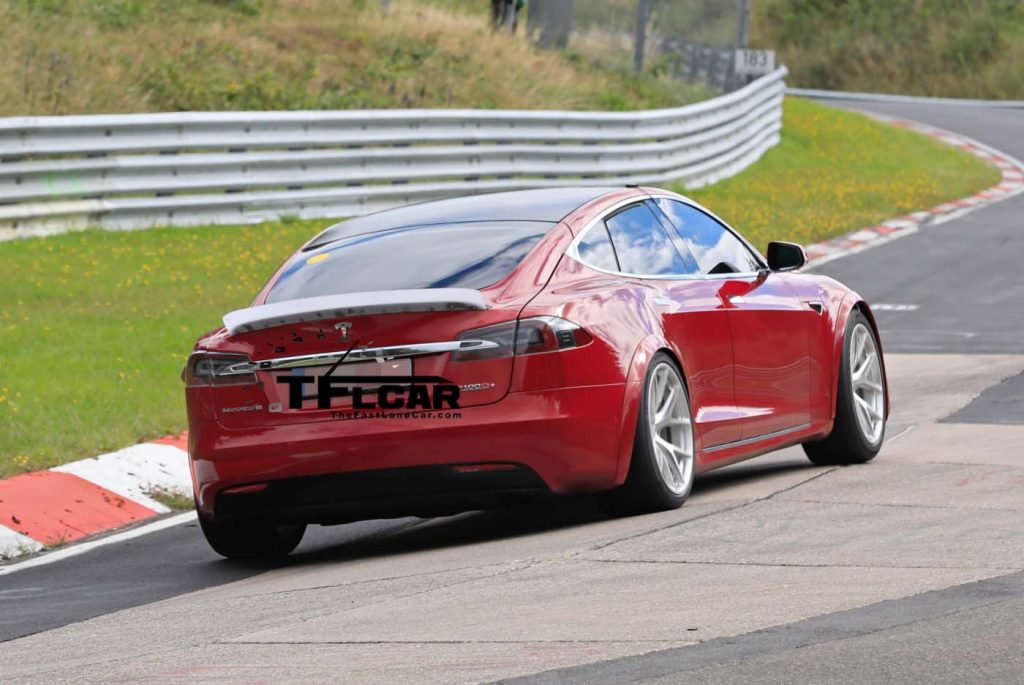 Spied This Tesla Model S Prototype Is Packing New Plaid