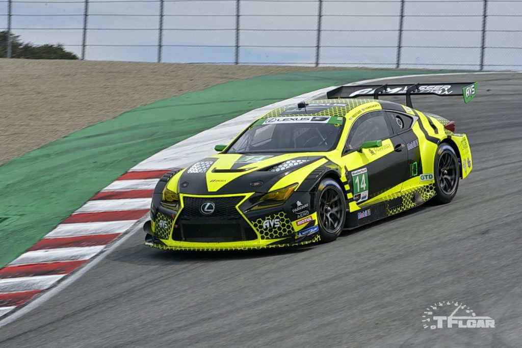 No. 14 Lexus RC F GT at WeatherTech Raceway Laguna Seca