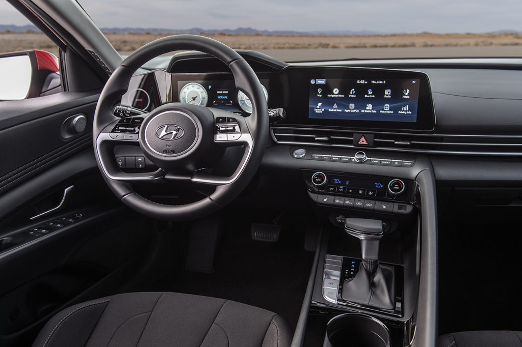 The 2021 Hyundai Elantra Takes On A Sonata-Like Style With A Dramatically Updated Interior