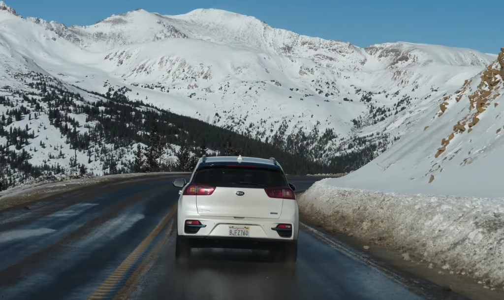 2019 Kia Niro EV hill climb